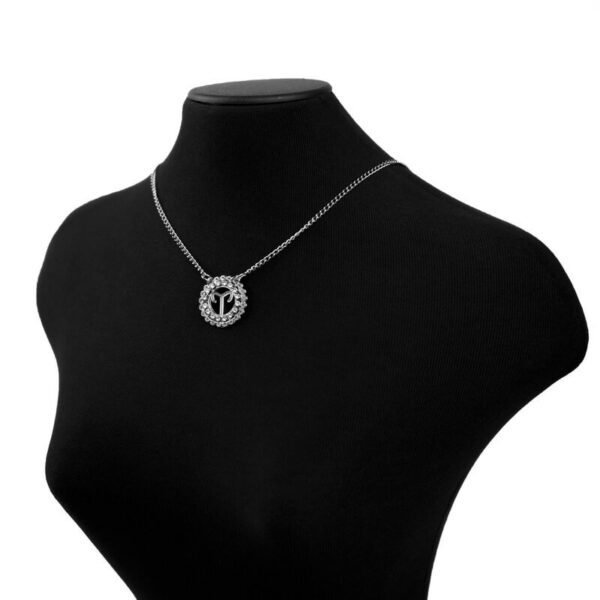 Corrente de Signo de Áries Cravejada com Zircônias de Aço Inoxidável (Tam P) - Imagem 4