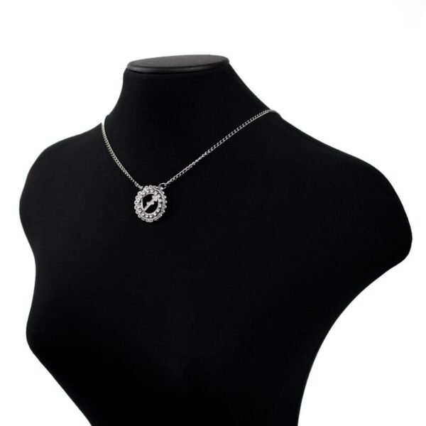 Corrente de Signo de Sagitário Cravejada com Zircônias de Aço Inoxidável (Tam P) - Imagem 4