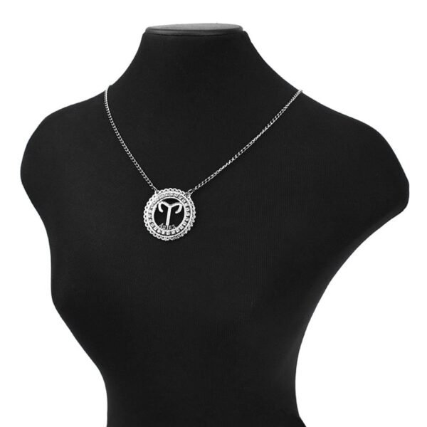 Corrente de Signo de Áries de Aço Inox 316L Cravejada com Zircônias - Imagem 3