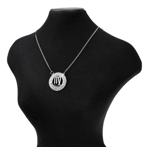 Corrente de Signo de Virgem de Aço Inox 316L Cravejada com Zircônias - Imagem 3