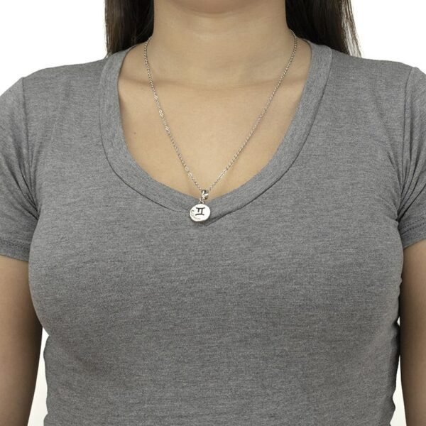 Corrente com Pingente do Signo de Gêmeos - Imagem 4