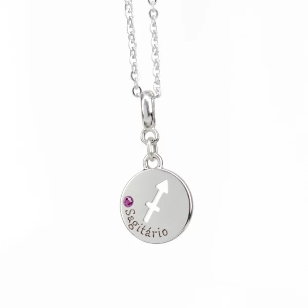 Corrente com Pingente do Signo de Sagitário