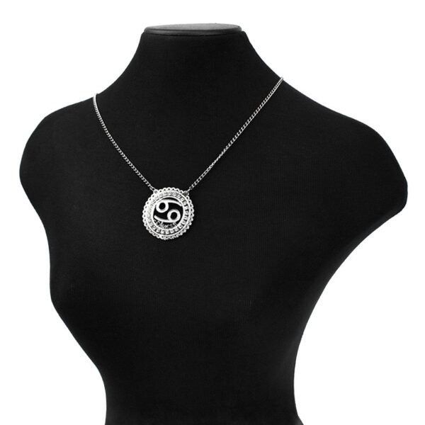 Corrente de Signo de Câncer de Aço Inox 316L Cravejada com Zircônias - Imagem 3