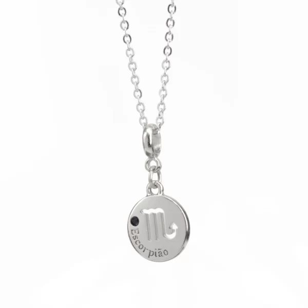Corrente com Pingente do Signo de Escorpião
