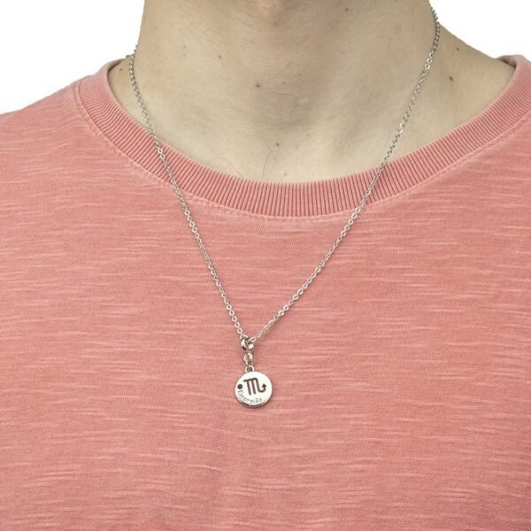Corrente com Pingente do Signo de Escorpião - Imagem 5