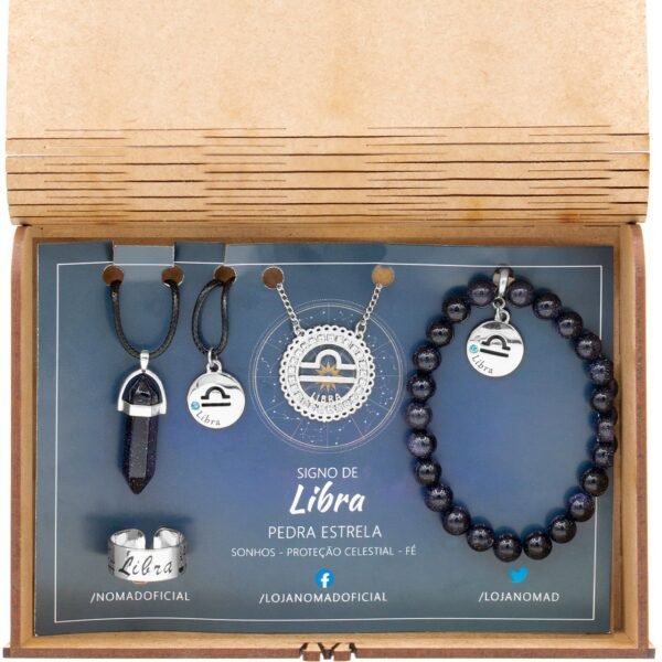Conjunto de Signo de Libra – Pedra da Estrela