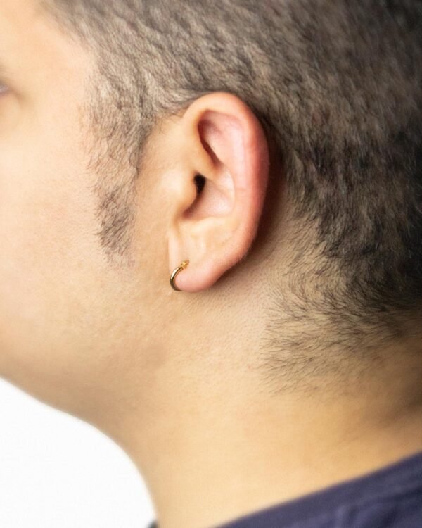 Argola Lisa de 1cm de Aço Inoxidável - Imagem 4