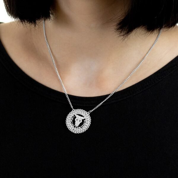 Corrente de Profissão Ciências Contábeis de Aço Inox 316L Cravejada com Zircônias