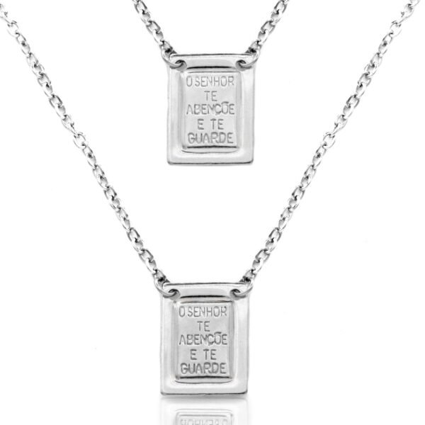 Escapulário do Sagrado Coração de Jesus de Aço Inoxidável