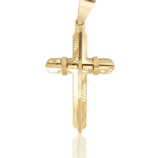 Pingente Cruz Detalhada Composta de Aço Inoxidável