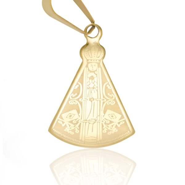 Pingente Medalha de Nossa Senhora de Aço Inoxidável