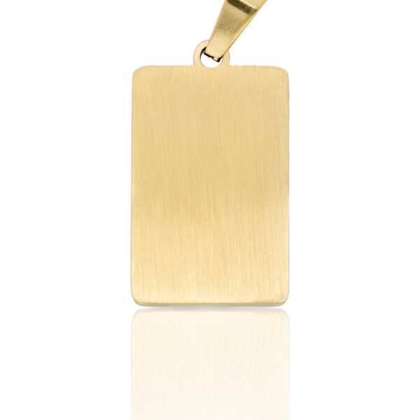 Pingente Medalha de Oração Pai Nosso de Aço Inoxidável