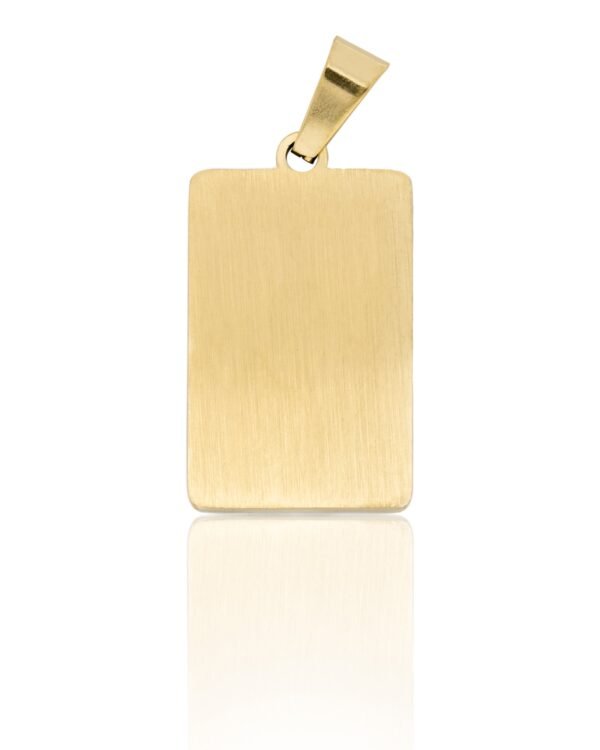 Pingente Medalha de Oração Pai Nosso de Aço Inoxidável - Imagem 2