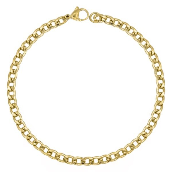 Pulseira Corrente Elo Grumet de Aço Inoxidável