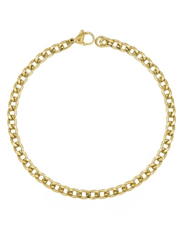 Pulseira Corrente Elo Grumet de Aço Inoxidável