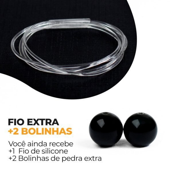 Pulseira de Pedra Ônix 6mm - Imagem 3