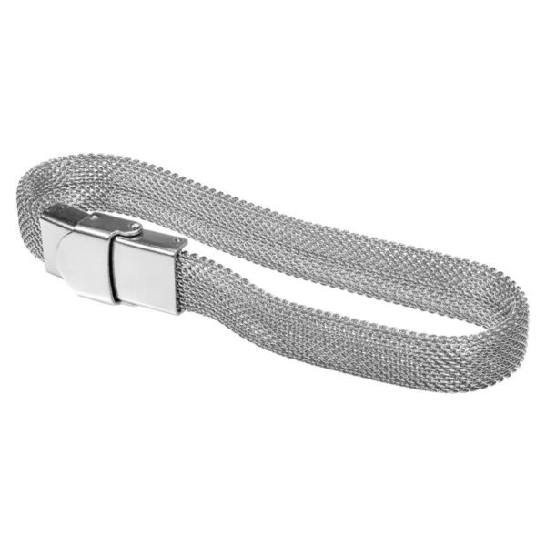 Pulseira Malha de Aço Inoxidável