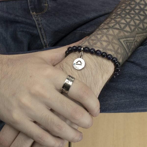 Pulseira de Signo de Libra - Pedra Estrela - Imagem 4