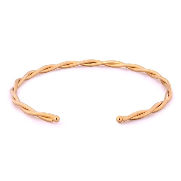 BRACELETE BANHADO A OURO 18K ENTRELAÇADO e NFE