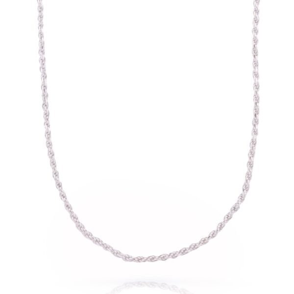 Corrente Elo Corda 45cm Prata E Nfe