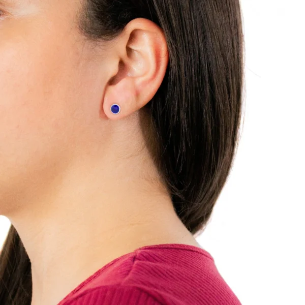 Brinco de Prata – Ponto de Luz Azul