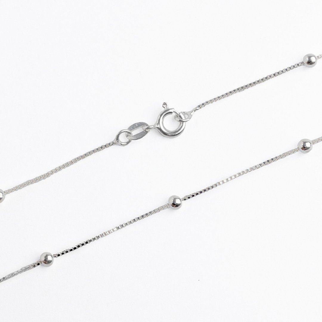Corrente Veneziana com Bolinhas – Prata